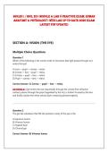 BIOL251 &sol; BIOL 251 Module & Lab 8 Practice Exam&colon; Human&NewLine;Anatomy & Physiology I with Lab UP-TO-DATE 2026 EXAM&NewLine;Latest PDF Update&rpar; 