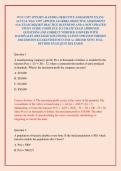 WGU C957 APPLIED ALGEBRA OBJECTIVE ASSESSMENT EXAM &sol; ACTUAL WGU C957 APPLIED ALGEBRA OBJECTIVE ASSESSMENT &lpar;OA&rpar; EXAM 2026&sol;2027 PRACTICE QUESTIONS AND A NEW UPDATED STUDY GUIDE COMPLETE ACCURATE EXAM APPROVED QUESTIONS AND CORRECT VERIFIED ANSWERS WITH RATI