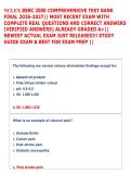 BSNC 2000 ACTUAL FINAL EXAM 2026-2027