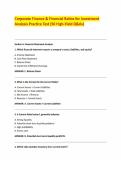 Corporate Finance & Financial Ratios for Investment Analysis Practice Test &lpar;50 High-Yield Q&As&rpar;&period;pdf&NewLine;&NewLine;