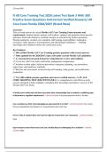 Fl Alf Core Training Test 2026 Latest Test Bank 3 With 300 &NewLine;Practice Exam Questions And Correct Verified Answers&sol; Alf Core Exam Florida 2026&sol;2027 &lpar;Brand New&rpar; &NewLine;