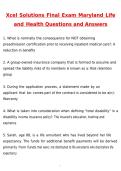 XCEL SOLUTIONS FINAL EXAM Maryland Life and health Exam Latest 2026 Newest Questions and Answers &lpar;Latest 2026 &sol; 2027 Update&rpar; &lpar;Verified Answers&rpar; &lpar;Top Grade Assured&rpar;&period;