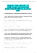 Georgia Bar Exam &ndash; Family Law Study Guide and Practice Questions