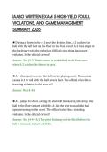 IAABO WRITTEN EXAM 5 HIGH-YIELD FOULS&comma;&NewLine;VIOLATIONS&comma; AND GAME MANAGEMENT&NewLine;SUMMARY 2026&NewLine;