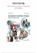 Test Bank for Canadian Families Today&colon; New Perspectives 4th Edition by Patrizia Albanese&comma; Chapter 1-16 &vert; All Chapters