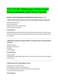 NYC NYCHA Maintenance Worker Exam&colon; Practice Questions with Correct Answers&NewLine;