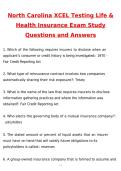 XCEL Testing  Life & Health Insurance Exam Study North Carolina Exam Latest 2026 Newest Questions and Answers &lpar;Latest 2026 &sol; 2027 Update&rpar; &lpar;Verified Answers&rpar; &lpar;Top Grade Assured&rpar;&period;