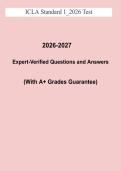 ICLA Standard 1 Test Study Guide PDF &vert; Standards Review & Practice Questions &lpar;2026&ndash;2027&rpar;