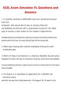 XCEL Exam Simulator Florida Exam Latest 2026 Newest Questions and Answers &lpar;Latest 2026 &sol; 2027 Update&rpar; &lpar;Verified Answers&rpar; &lpar;Top Grade Assured&rpar;&period;