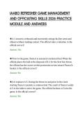 IAABO REFRESHER GAME MANAGEMENT&NewLine;AND OFFICIATING SKILLS 2026 PRACTICE&NewLine;MODULE AND ANSWERS