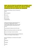 NSG 526 Exam 2&comma; Psychiatric Mental Health Nursing and Psychotherapy Theories&comma; Comprehensive Practice Questions and Verified Answers