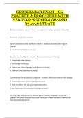 Georgia Bar Exam &ndash; GA Practice & Procedure &ndash; Civil and Appellate Procedure Rules and Exam Focus Overview