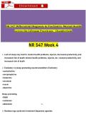 NR 547 Study Guide &vert; Sleep & Sexual Dysfunction Disorders&NewLine;&NewLine;