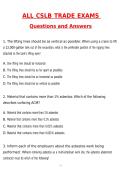All CSLB Trade Exams Latest 2026 Newest Questions and Answers &lpar;Latest 2026 &sol; 2027 Update&rpar; &lpar;Verified Answers&rpar; &lpar;Top Grade Assured&rpar;&period;