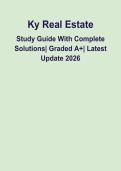 KY Real Estate Exam Practice Questions &vert; Complete Study Guide & Detailed Answers PDF &lpar;2026&ndash;2027&rpar;