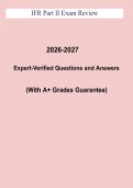 IFR Part II Exam Review PDF &vert; Instrument Flight Rules Study Guide & Practice Questions &lpar;2026&ndash;2027&rpar;