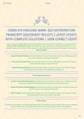 COMD 674 SIMUCASE MARK & Audrey &lpar;SLP&rpar; INTERVENTION TRANSCRIPT ASSESSMENT RESULTS BUNDLE &vert; LATEST UPDATE WITH COMPLETE SOLUTIONS &vert; 100&percnt; CORRECT&period;SCRIPT