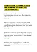IAABO WRITTEN EXAM PRACTICE TEST&NewLine;2026 TEST BANK QUESTIONS AND&NewLine;ANSWERS GRADED A&plus;