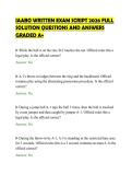 IAABO WRITTEN EXAM SCRIPT 2026 FULL&NewLine;SOLUTION QUESTIONS AND ANSWERS&NewLine;GRADED A&plus;