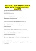 JERSEY COLLEGE NUTRITION MIDTERM EXAM LATEST REVIEW QUESTIONS WITH DETAILED CORRECT ANSWERS