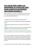 CCA EXAM PREP AHIMA 339&NewLine;QUESTIONS 78 PAGES 2026 TEST&NewLine;BANK COMPLETE QUESTIONS&NewLine;SOLUTIONS GRADED A&plus;