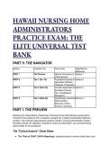 Hawaii NHA Practice Exam 2026&sol;2027&colon; The Elite Universal Test Bank &lpar;33&plus; Q&A&rpar;