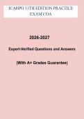 JCAHPO 11th Edition COA Practice Exam PDF &vert; Certified Ophthalmic Assistant Study Guide & Review Questions &lpar;2026&ndash;2027&rpar;