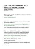 CCA EXAM PREP FROM AHIMA STUDY&NewLine;SHEET 2026 PREMIUM QUESTION&NewLine;COLLECTION