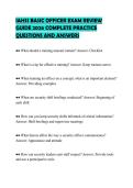 IAHSS BASIC OFFICER EXAM REVIEW&NewLine;GUIDE 2026 COMPLETE PRACTICE&NewLine;QUESTIONS AND ANSWERS&NewLine;
