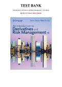 Introduction to Derivatives and Risk Management&comma; 11th Edition &mdash; by Don M&period; Chance&comma; Robert Brooks  &mdash; Complete Test Bank &lpar;Ch&period; 1-15&rpar; 