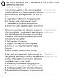 &NewLine;HESI RN EXIT EXAM WITH NGN LATEST VERSION B 2024-2025 HESI EXIT RN Questions and Answers&period;pdf&NewLine;