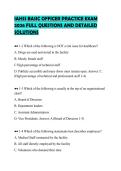 IAHSS BASIC OFFICER PRACTICE EXAM&NewLine;2026 FULL QUESTIONS AND DETAILED&NewLine;SOLUTIONS