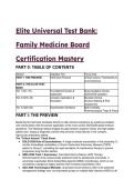 2026&sol;2027 Elite Universal Test Bank&colon; Family Medicine Board Certification Mastery & Global Clinical Guidelines