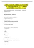 Athletic Training BOC &ndash; Board of Certification Exam Study Guide&comma; Domains&comma; and Practice Concepts Overview