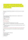 ATTSA TRAFFIC SUPERVISOR CERTIFICATION&NewLine;EXAM 2026&sol;2027 &vert; ACTUAL EXAM QUESTIONS AND&NewLine;ANSWERS &vert; EXPERT VERIFIED &vert; NEWEST UPDATE &vert;&NewLine;GUARANTEED PASS &vert; 