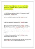 NUR 230 Exam 3 Question and Answers &lpar;Verified&NewLine;Answers&rpar; Graded A&plus; &vert; Latest Update 2026&sol;2027 &vert;&NewLine;Guaranteed Pass&period;