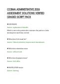CCBMA ADMINISTRATIVE 2026&NewLine;ASSESSMENT SOLUTIONS VERIFIED&NewLine;GRADED SCRIPT PACK&NewLine;