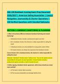 ASA 104 Bareboat Cruising Exam Prep Document &NewLine;2026&sol;2027 &vert; American Sailing Association &vert; Coastal &NewLine;Navigation&comma; Seamanship & Charter Operations &vert; &NewLine;100 Verified Questions with Detailed Rationales