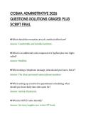 CCBMA ADMINISTRATIVE 2026&NewLine;QUESTIONS SOLUTIONS GRADED PLUS&NewLine;SCRIPT FINAL