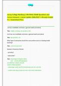 Jersey College MedSurg 1 RN FINAL EXAM Questions and&NewLine;Correct Answers &vert; Latest Update 2026&sol;2027 &vert; Already Graded&NewLine;A&plus; &vert; Guaranteed Pass&period;