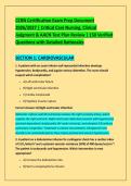 CCRN Certification Exam Prep Document &NewLine;2026&sol;2027 &vert; Critical Care Nursing&comma; Clinical &NewLine;Judgment & AACN Test Plan Review &vert; 150 Verified &NewLine;Questions with Detailed Rationales