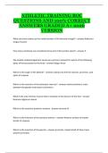 Athletic Training BOC Questions &ndash; Board of Certification Practice Questions and Exam Preparation Guide
