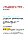 HESI RN MED SURG EXAM PACK&ndash; 2026&NewLine;PRACTICE QUESTIONS WITH ANSWERS &&NewLine;RATIONALES