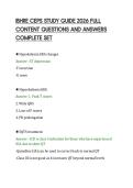 IBHRE CEPS STUDY GUIDE 2026 FULL&NewLine;CONTENT QUESTIONS AND ANSWERS&NewLine;COMPLETE SET