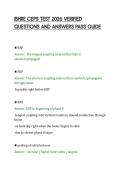 IBHRE CEPS TEST 2026 VERIFIED&NewLine;QUESTIONS AND ANSWERS PASS GUIDE