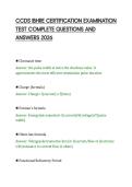 CCDS IBHRE CERTIFICATION EXAMINATION&NewLine;TEST COMPLETE QUESTIONS AND&NewLine;ANSWERS 2026