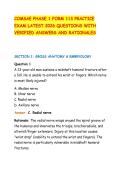 COMSAE PHASE 1 FORM 113 PRACTICE&NewLine;EXAM LATEST 2026 QUESTIONS WITH&NewLine;VERIFIED ANSWERS AND RATIONALES