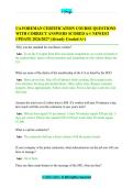 UA FOREMAN CERTIFICATION COURSE QUESTIONS&NewLine;WITH CORRECT ANSWERS SCORED A&plus;&sol; NEWEST&NewLine;UPDATE 2026&sol;2027 &lpar;Already Graded A&plus;&rpar;