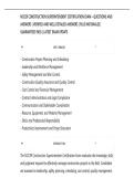 NCCER CONSTRUCTION SUPERINTENDENT CERTIFICATION EXAM &ndash; QUESTIONS AND&NewLine;ANSWERS &vert; VERIFIED AND WELL DETAILED ANSWERS &vert; PLUS RATIONALES &vert;&NewLine;GUARANTEED PASS &vert; LATEST EXAM UPDATE