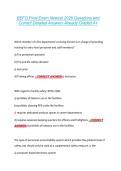 BEFO Final Exam Newest 2026 Questions and &NewLine;Correct Detailed Answers Already Graded A&plus;